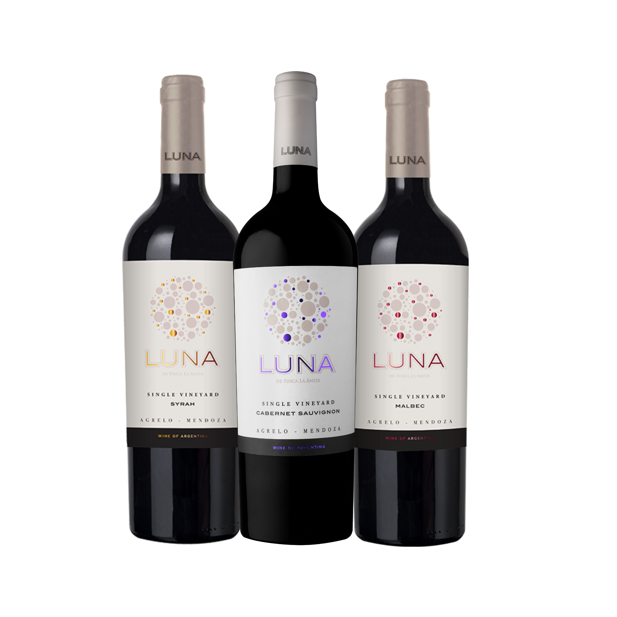 kit Luna - Malbec, Cabernet Sauvignon e Syrah - SP VINO