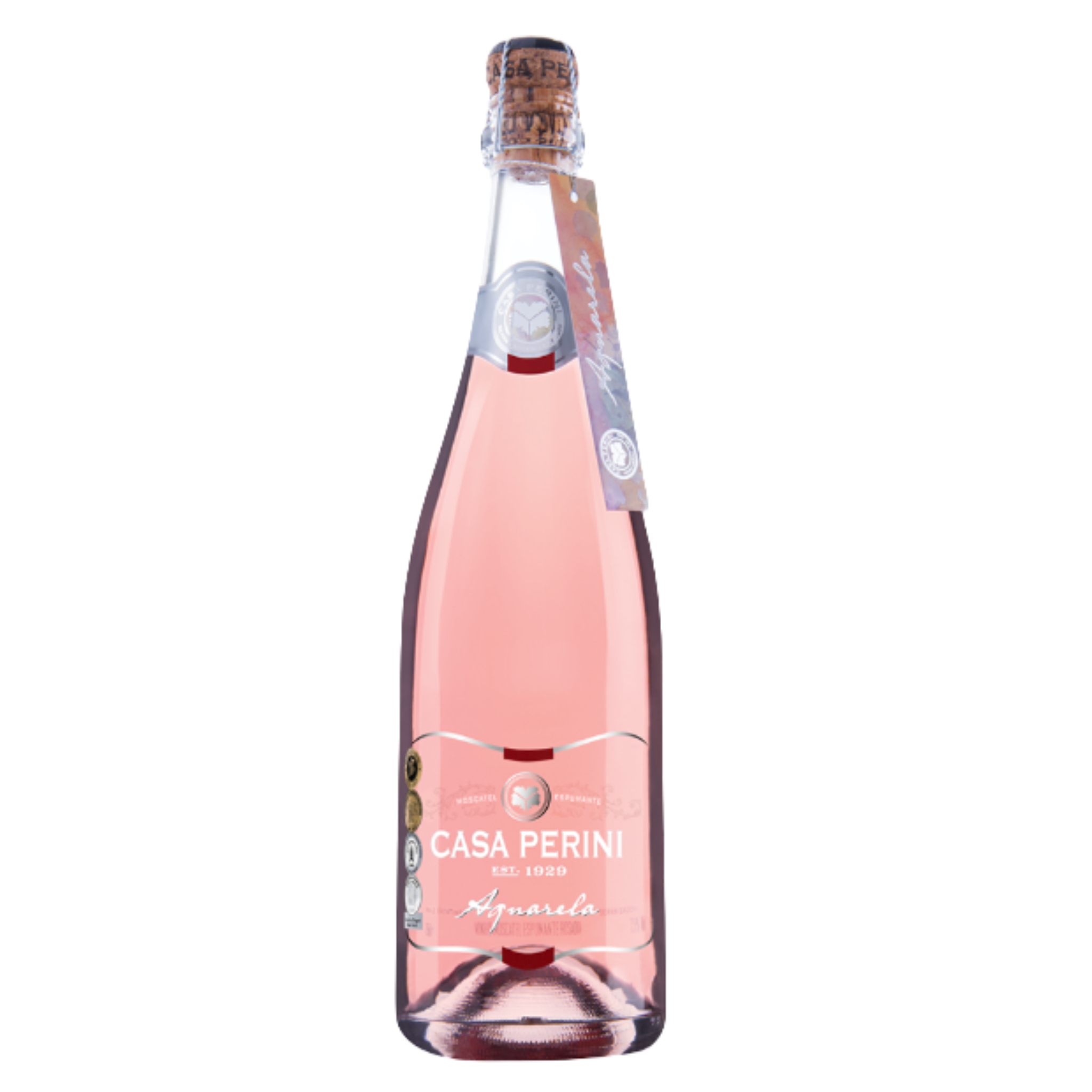 Espumante Aquarela Moscatel Rosado Casa Perini